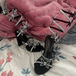 Rhinestone heels